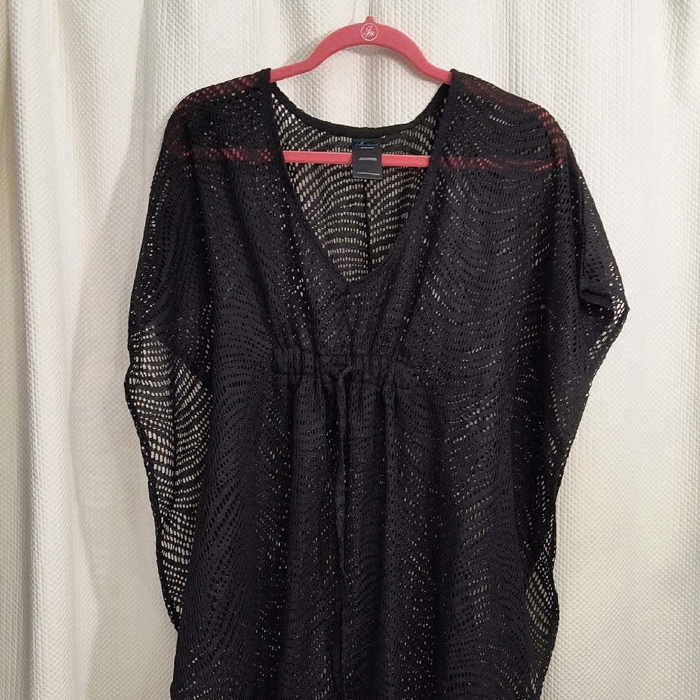 ❤️Catalina Black Mesh Swim Coverup